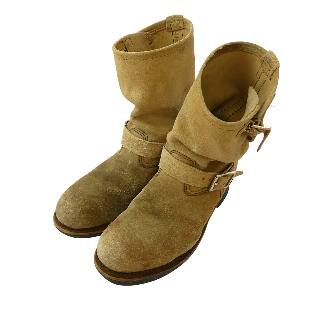 RED WING レッドウィング ブーツ 8268 ENGINEER BOOTS スエード エンジニアブーツ ベージュ系 9【中古】