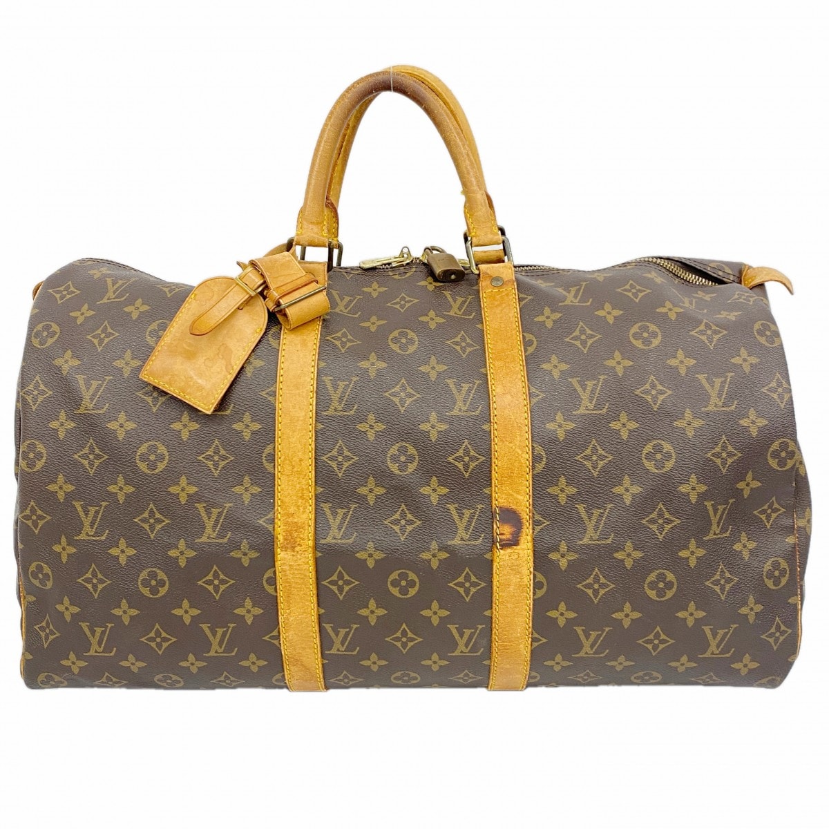 ★最終価格【6da0474】ルイヴィトン ボストンバッグ モノグラム キーポル50 M41426 ブラウン【中古】メンズ レディース ユニセックス