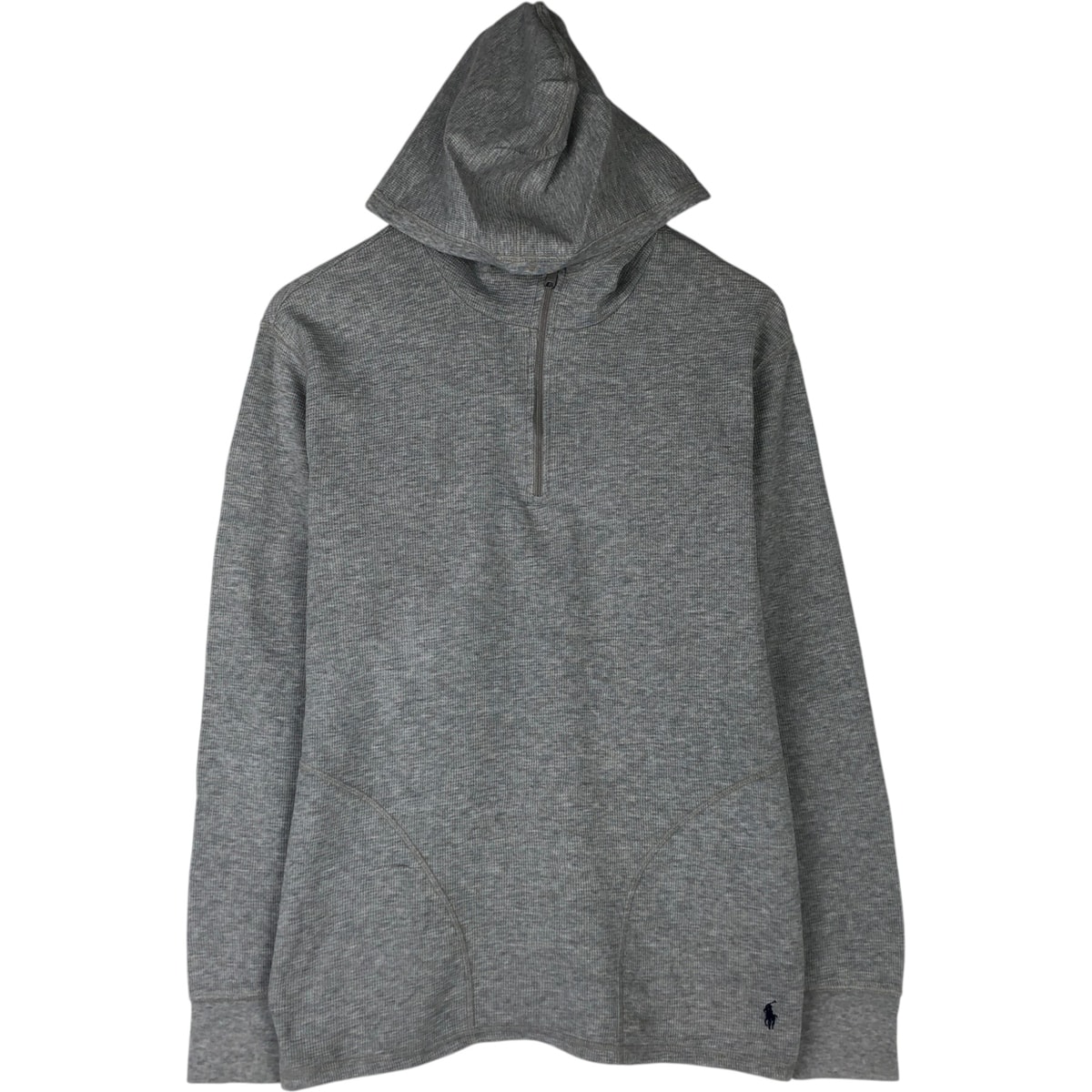 古着 ラルフローレン Ralph Lauren POLO RALPH LAUREN ハーフジップ フード付き サーマルロングTシャツ メンズM相当/eaa625326