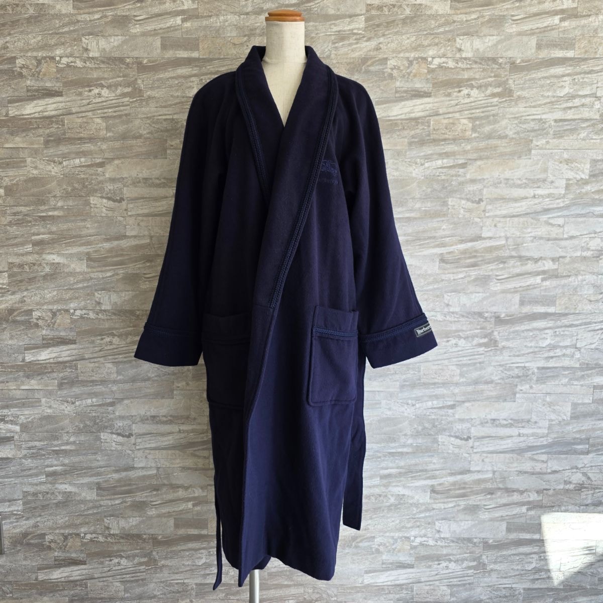 【値引き】BURBERRY バーバリー カシミヤ混 ガウンコート ノバチェック ステンカラーコート M カシミヤ  レディース【中古】