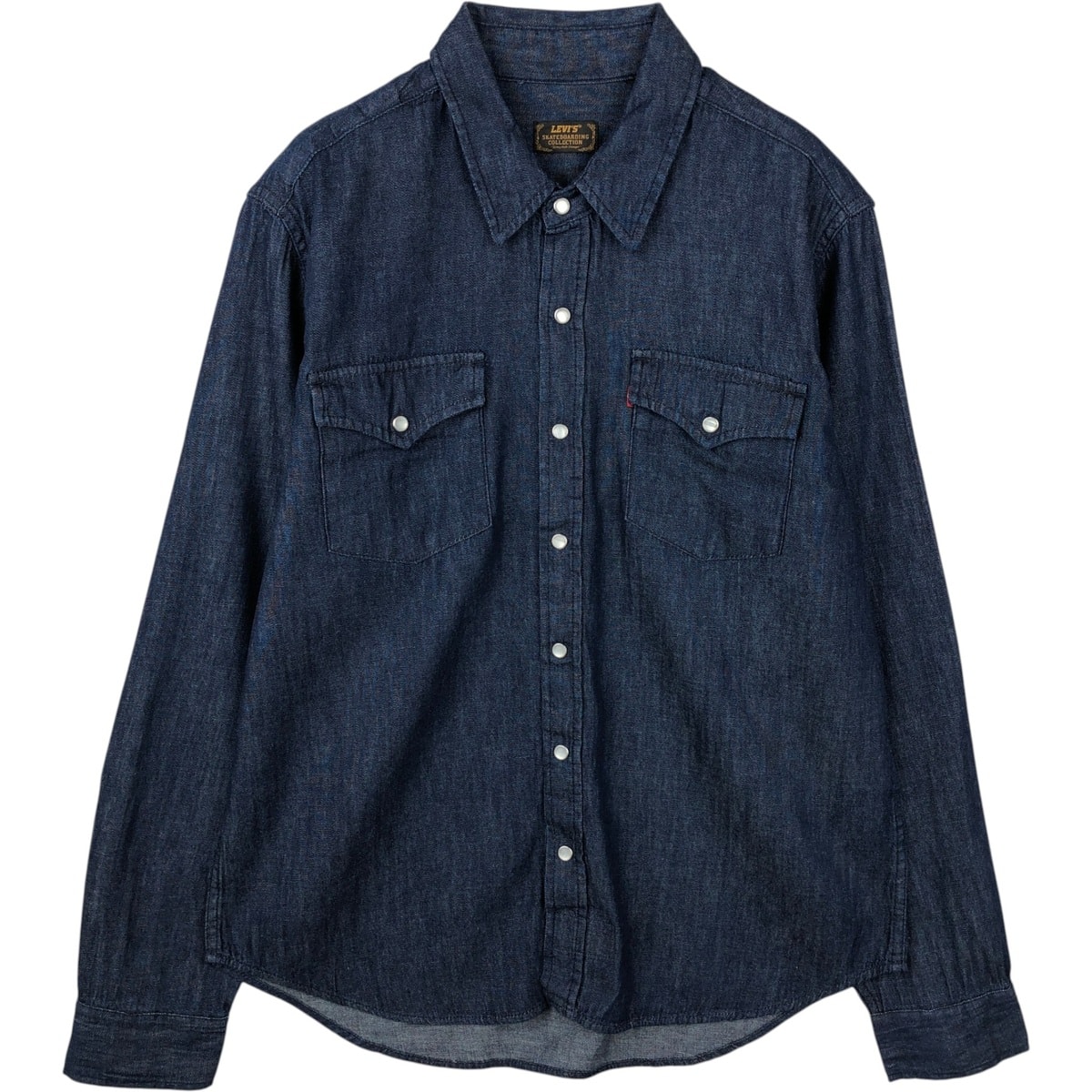 古着 リーバイス Levi's SKATEBOARDING COLLECTION 長袖 デニム ウエスタンシャツ メンズM相当/eaa643305