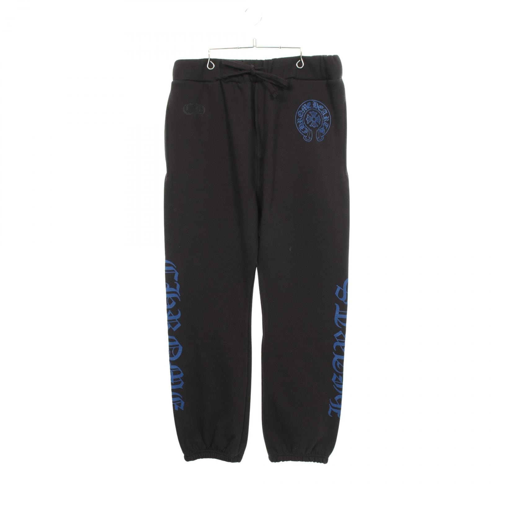 クロムハーツ CHROME HEARTS ホースシュー CHプラス オールドイングリッシュ パンツ 衣料品 ボトムス コットン メンズ ブラック系 / ブルー系 【中古】