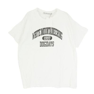 WHITE MOUNTAINEERING ホワイトマウンテニアリング Tシャツ WM2271539 フロント ロゴ プリント Tシャツ ホワイト系 3【中古】