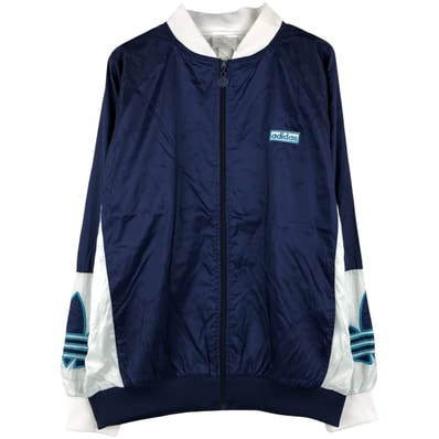古着 80年代 アディダス adidas トレフォイルロゴ ブルゾン メンズXL相当 ヴィンテージ/eaa608574