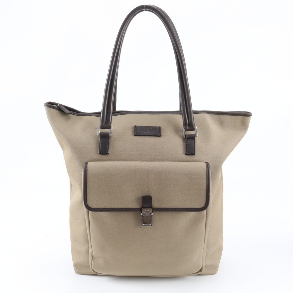 ■美品 グッチ108832 トート バッグ レザー×キャンバス