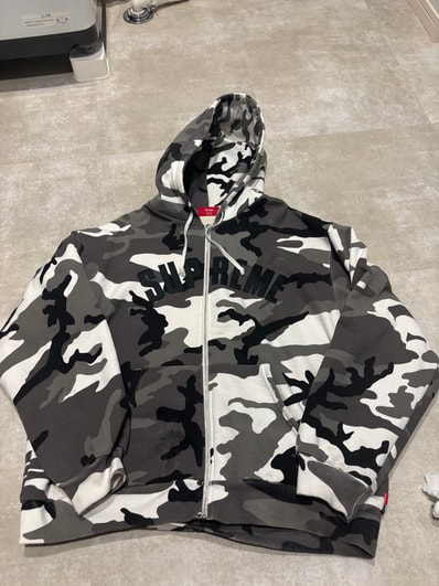 Supreme Arc Thermal Lined Zip Up Hooded Sweatshirt (25AW) "Snow Camo"