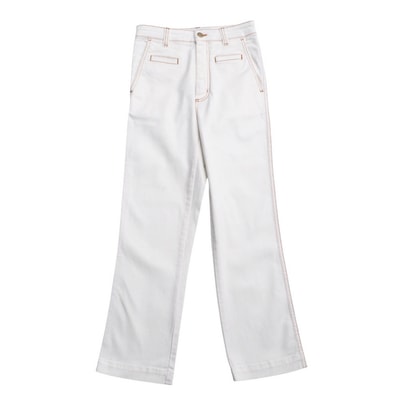 LOEWE ロエベ デニムパンツ サイズ32 ホワイトデニム ジーンズ イタリア製 ブランド古着【中古】20250328/RA3884