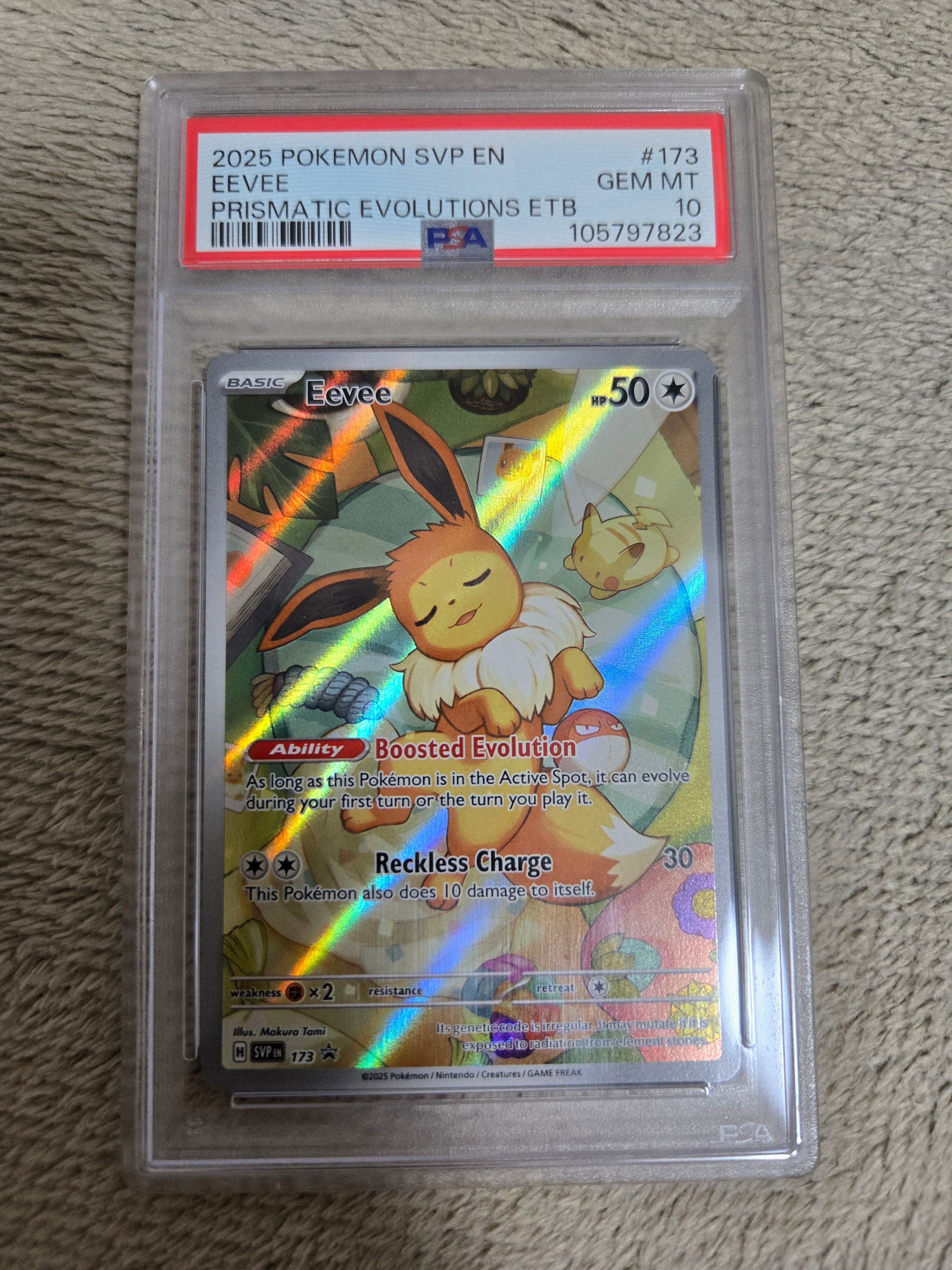 イーブイ P [SVP EN 173]【英語版】(スカーレット&バイオレット「プリズマティックエボリューションズ エリートトレーナボックス」)