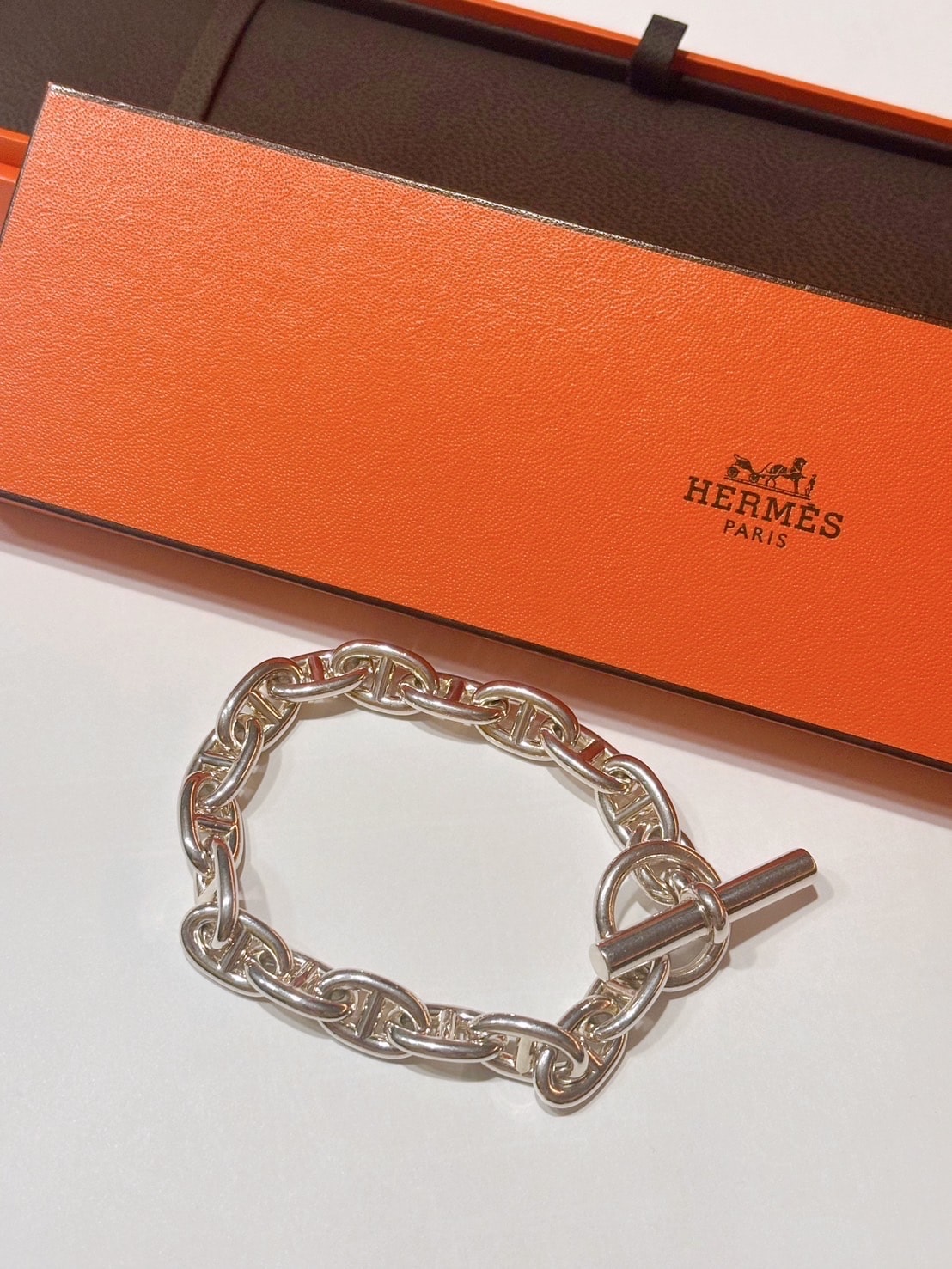 Hermes Chaine D'ancre MM Bracelet "Silver"
