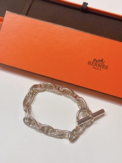 Hermes Chaine D'ancre MM Bracelet "Silver"