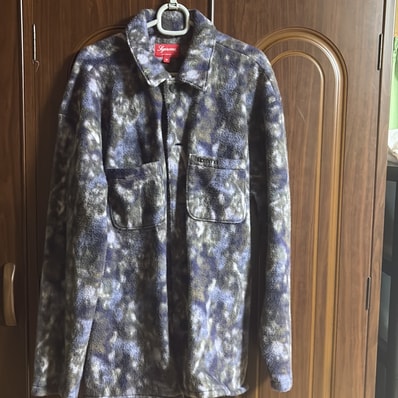 Supreme Paisley Fleece Shirt "Purple"
