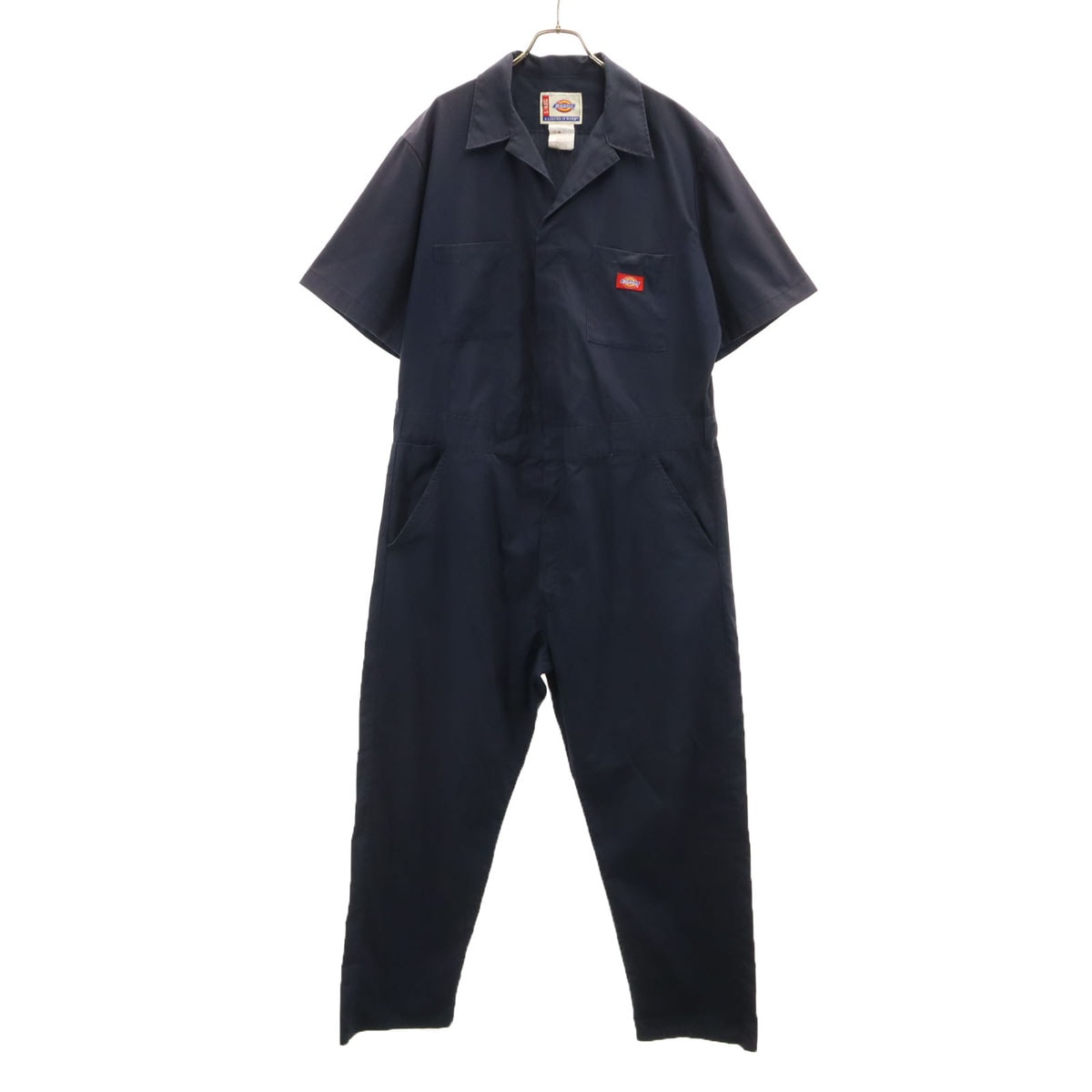 Dickies ディッキーズ 半袖 つなぎ L ネイビー