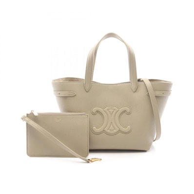 セリーヌ CELINE ミニ カバ アナイス 2WAY トートバッグ バッグ レザー レディース ベージュ系 121743ENY18GT 【新品】