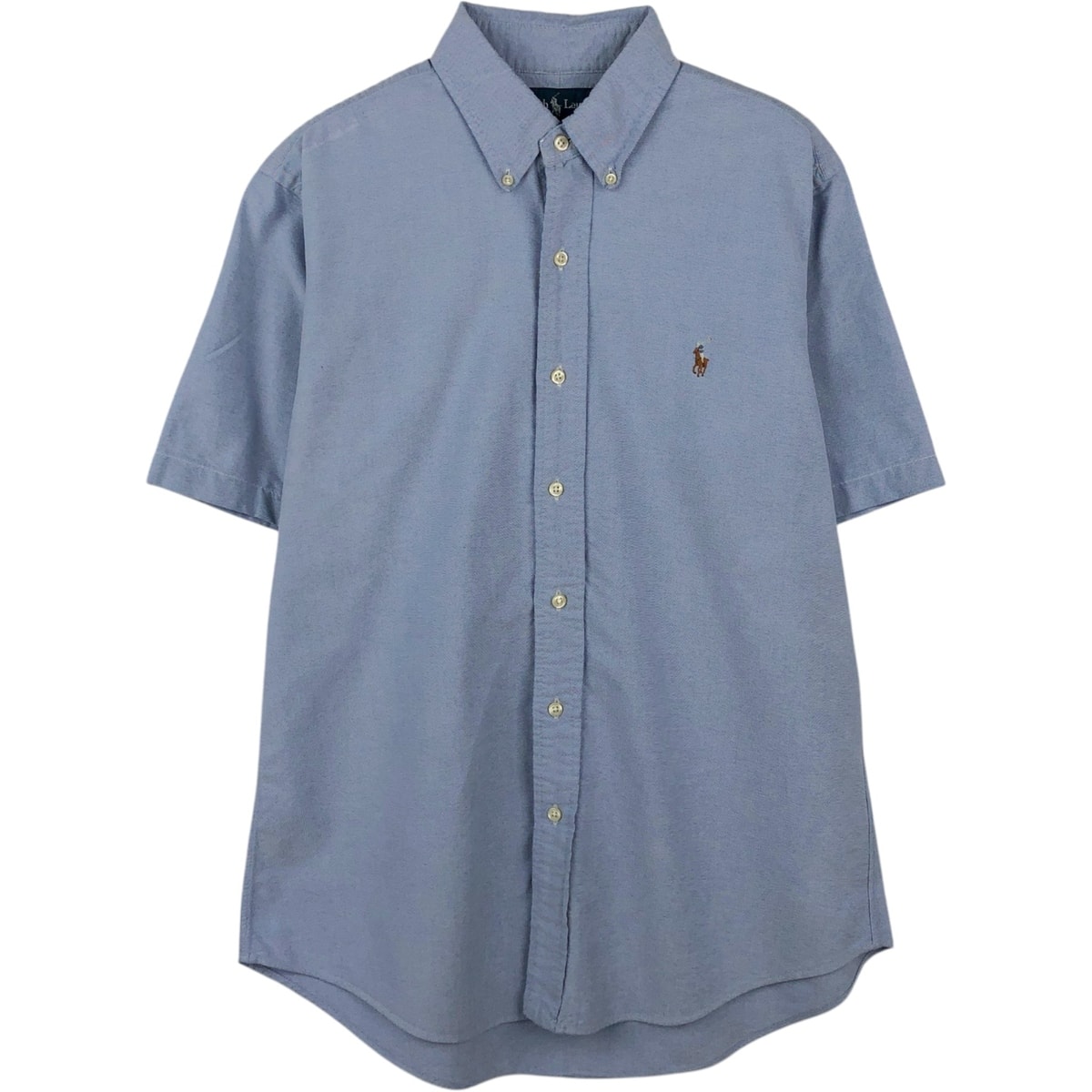 古着 ラルフローレン Ralph Lauren CUSTOM FIT 半袖 ボタンダウンシャツ メンズM相当/eaa655708