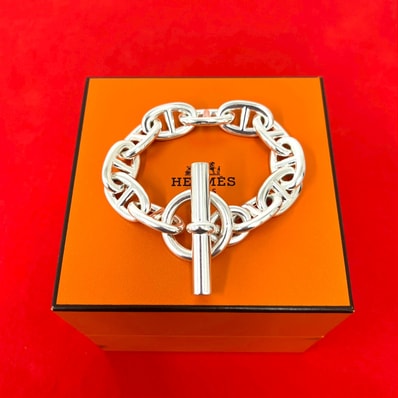 HERMES エルメス シェーヌダンクル TGM 11コマ シルバー925 ブレスレット シルバー
39070