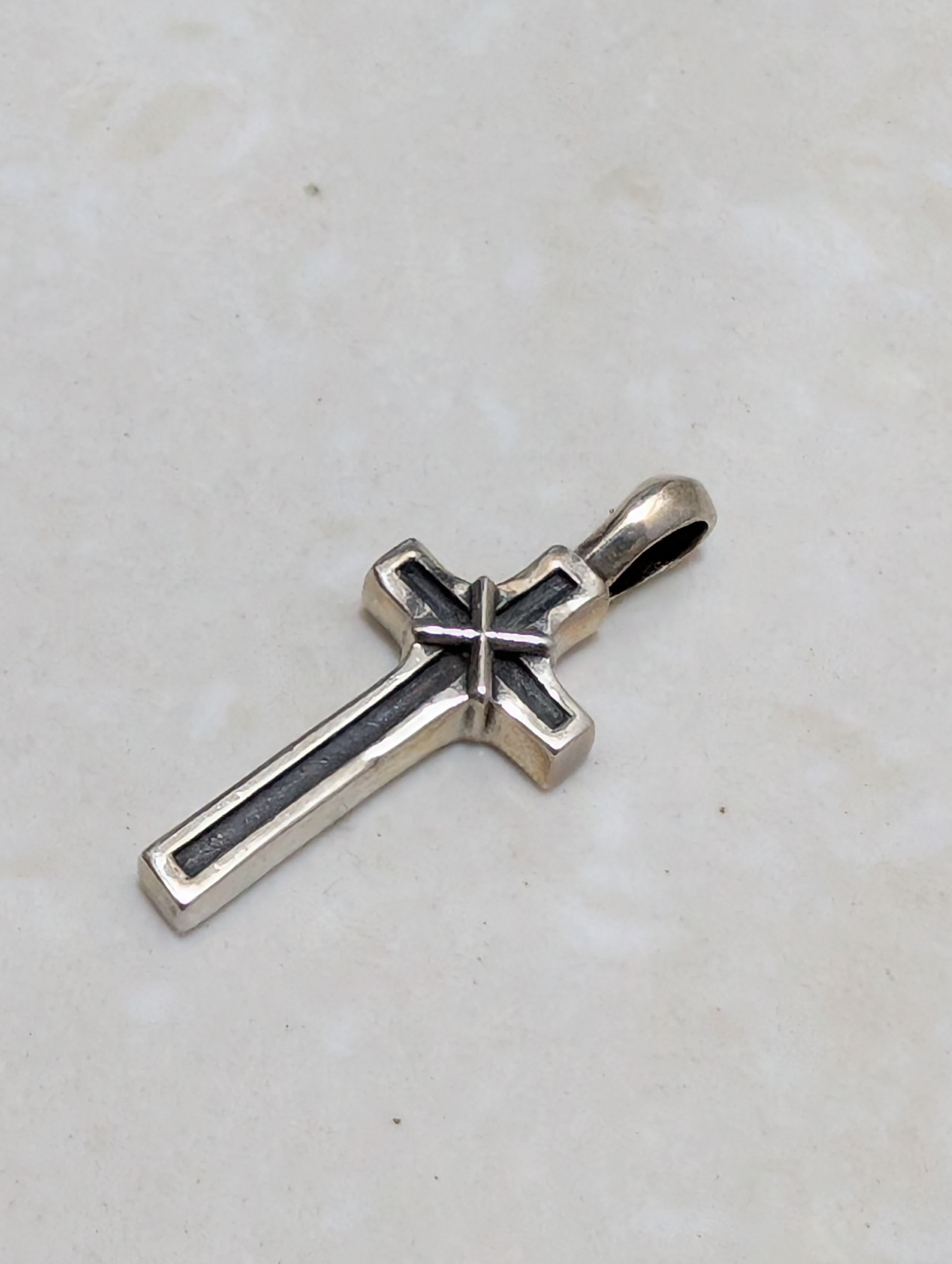 Chrome Hearts Small Maple Thorpe Cross Pendant Top "Silver"