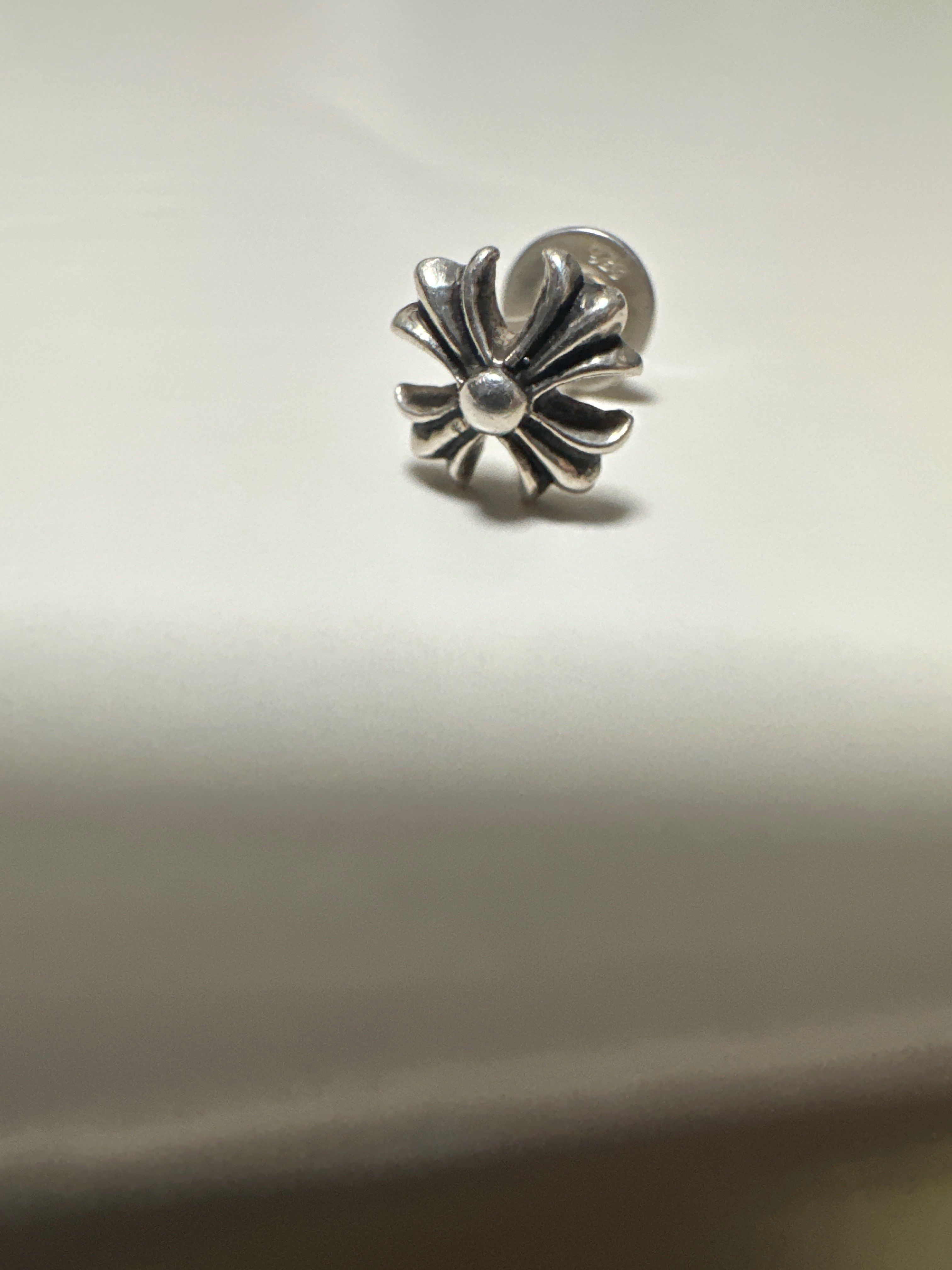 Chrome Hearts CH Plus Stud Earrings "Silver"