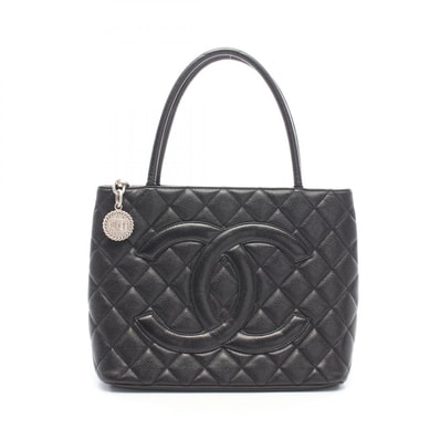 シャネル CHANEL 復刻トート トートバッグ バッグ キャビアスキン(グレインドカーフ) レディース ブラック系 A01804 【中古】