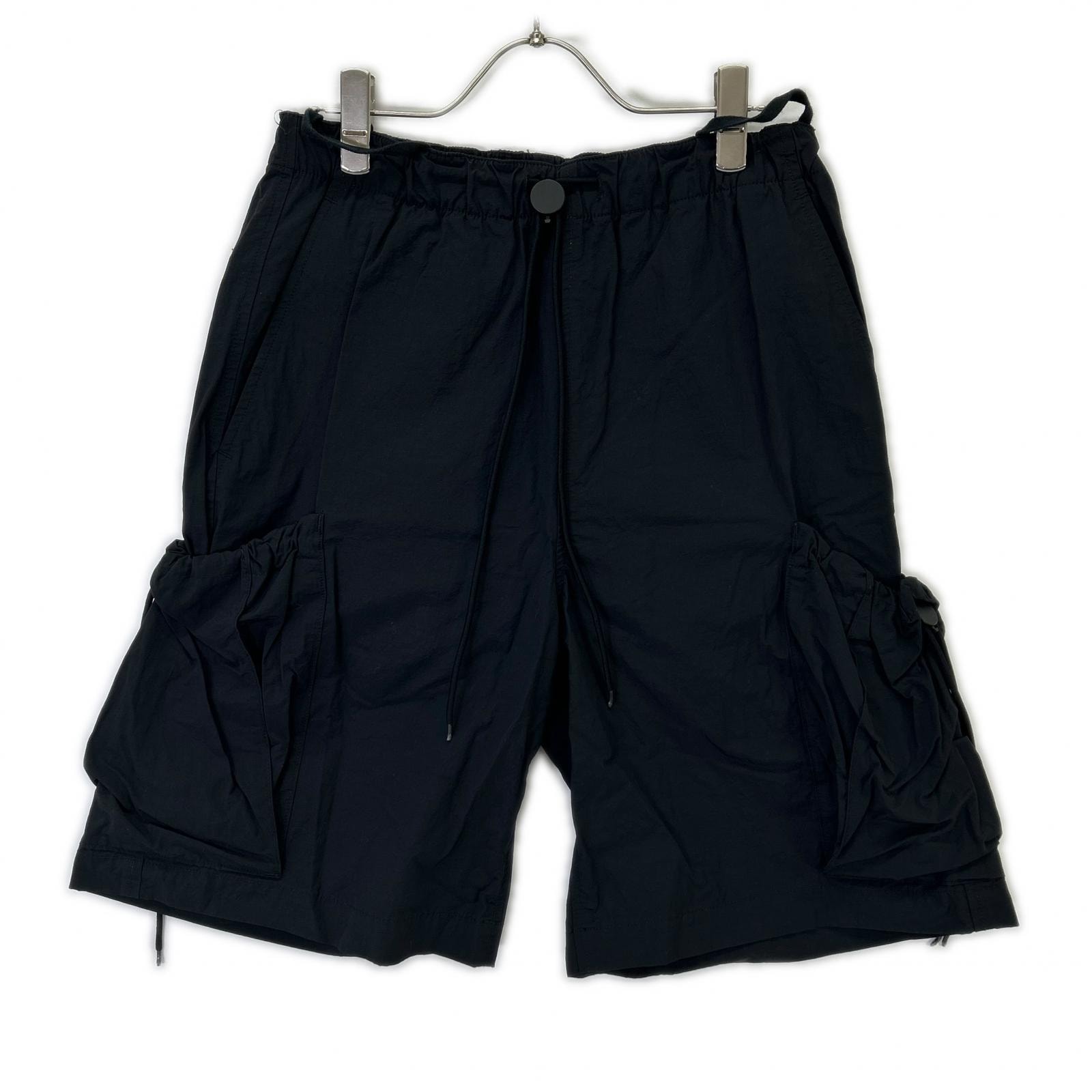 エヌハリウッド 23SS 9231-CP50-003 ブラック ナイロンカーゴショートパンツ 38