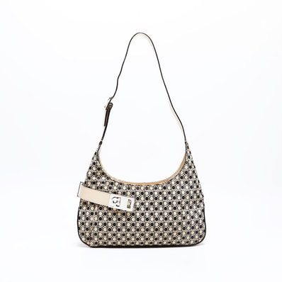 フェラガモ FERRAGAMO ガンチーニ キャンバス ショルダーバッグ【中古】