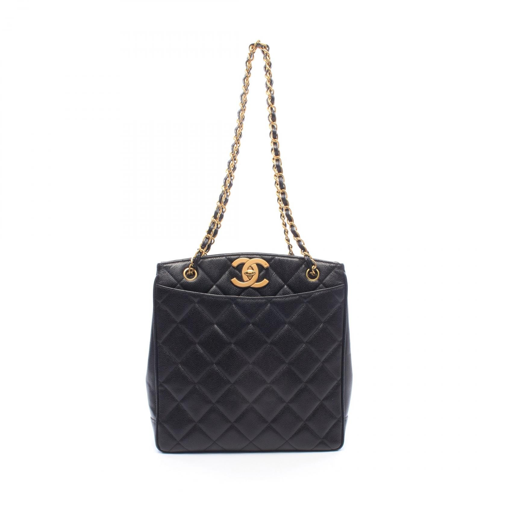シャネル CHANEL マトラッセ トートバッグ バッグ キャビアスキン(グレインドカーフ) レディース ブラック系 【中古】