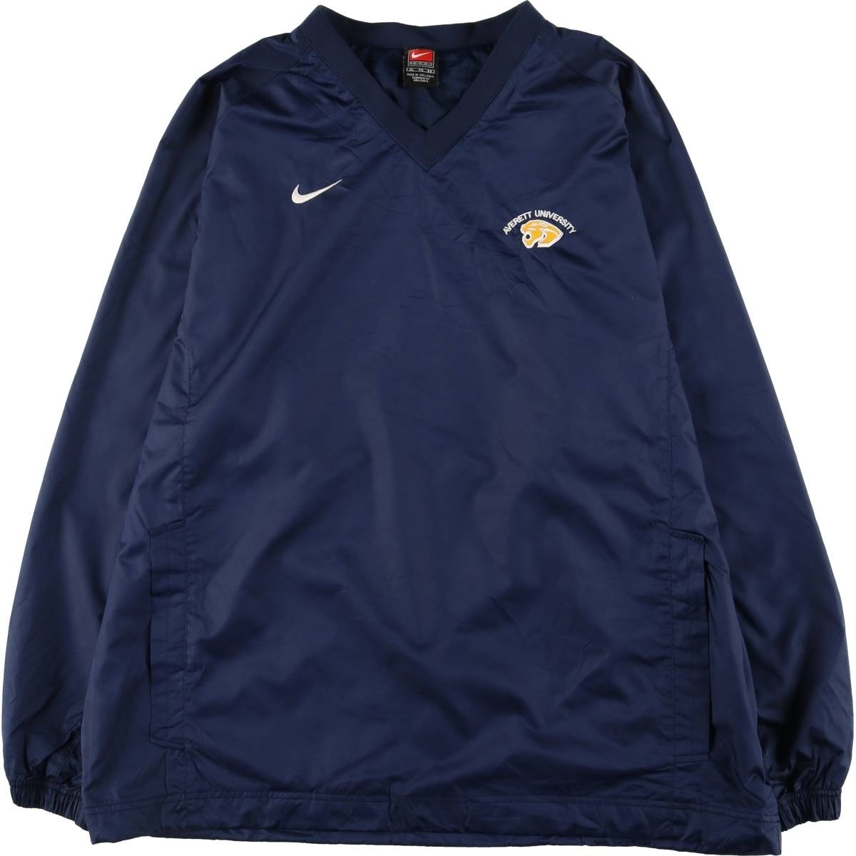 古着 ~00年代 ナイキ NIKE TEAM カレッジ Vネック ウォームアッププルオーバー メンズXL相当/eaa522012