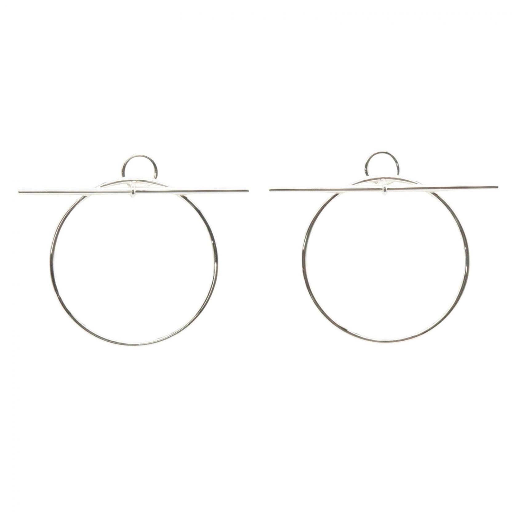エルメス HERMES ループ ピアス ピアス ジュエリー シルバー925 レディース シルバー系 【中古】