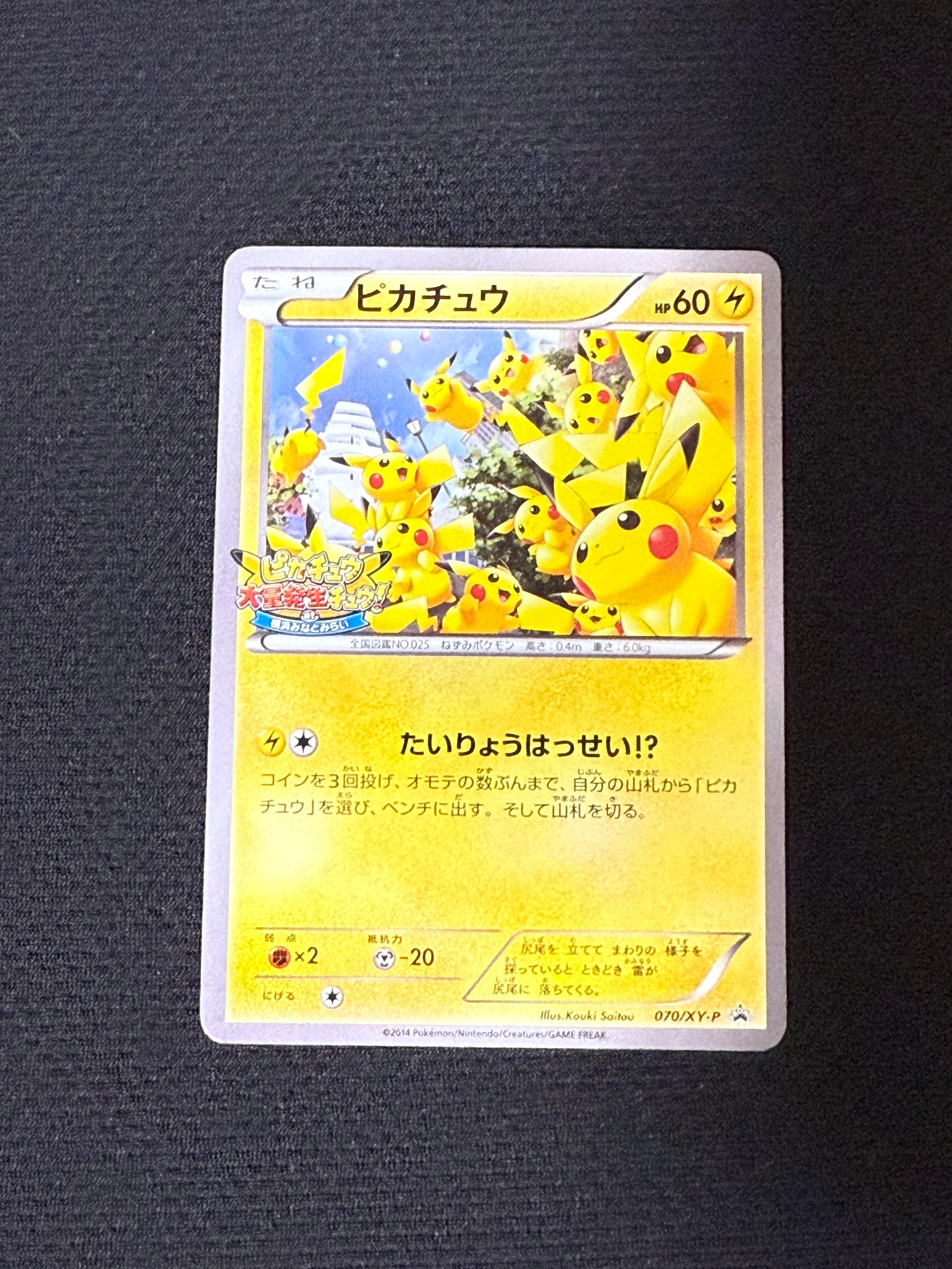 ピカチュウ: プロモ (開封済) [XY-P 070/XY-P](プロモーションカード「XY-P」)