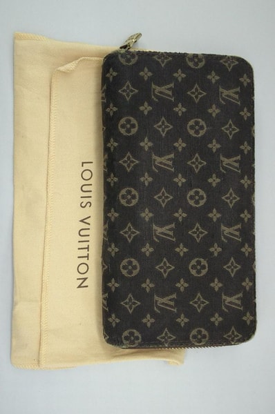 Louis Vuitton Zippy Wallet Monogram Mini Lin "Ebene"