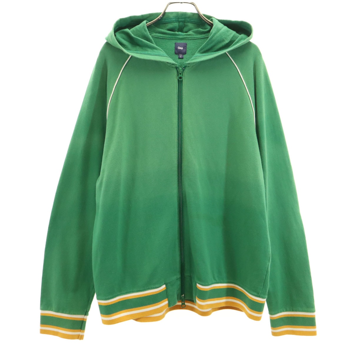 GAP ギャップ 長袖 ジップパーカー XL グリーン