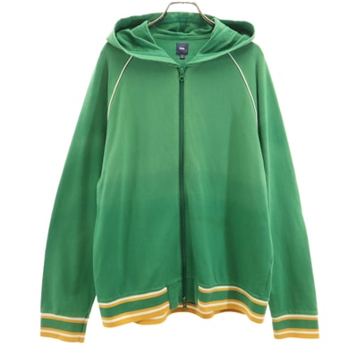 GAP ギャップ 長袖 ジップパーカー XL グリーン