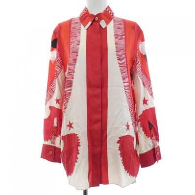 エルメス HERMES POSTE ET CAVALERIE *16-7604 ツイルレーヌ シャツ