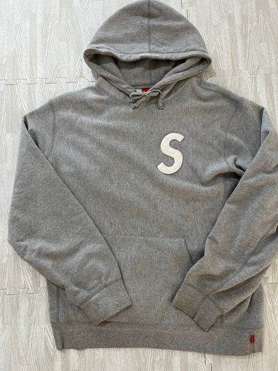 Supreme S Logo Hooded Sweatshirt "Grey" (20SS)