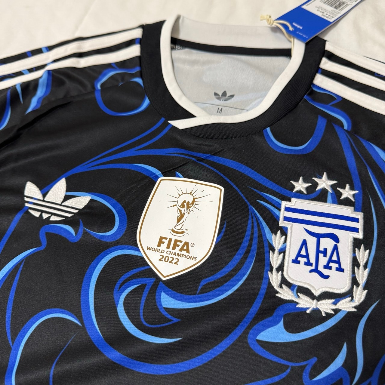 adidas Soccer Argentina 2026 Away Authentic Jersey "Black/Lucid Blue/Blue Burst"