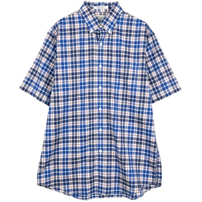 古着 90~00年代 エルエルビーン L.L.Bean WRINKLE RESISTANT TRADITIONAL FIT 長袖 ボタンダウンチェックシャツ メンズM相当/eaa660959