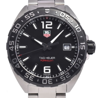 タグホイヤー TAG HEUER WAZ1110.BA0875 フォーミュラー1 デイト ブラック クォーツ メンズ 良品 腕時計 P#148895