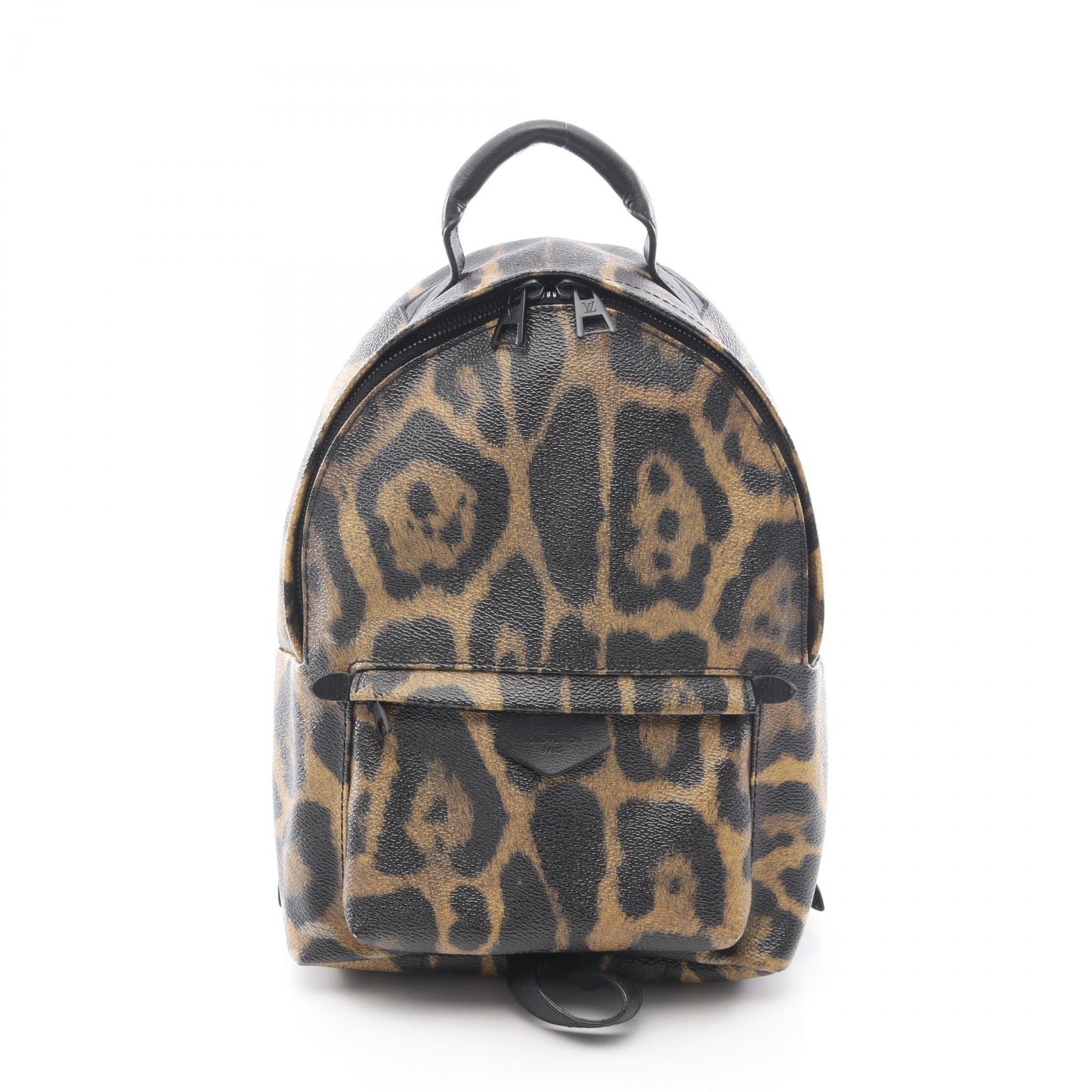 ルイ・ヴィトン LOUIS VUITTON パームスプリングスPM リュックサック バックパック バッグ PVCコーティングキャンバス レザー レディース ブラウン系 / ブラック系 M52020 【中古】