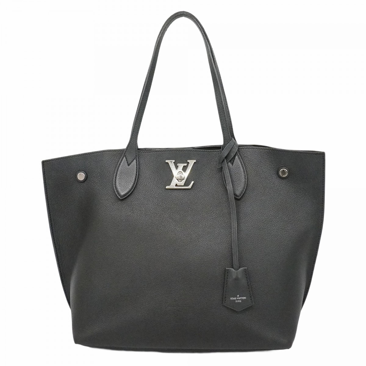 【6dd4469】ルイヴィトン トートバッグ ロックミーゴー M55028 ノワール【中古】レディース