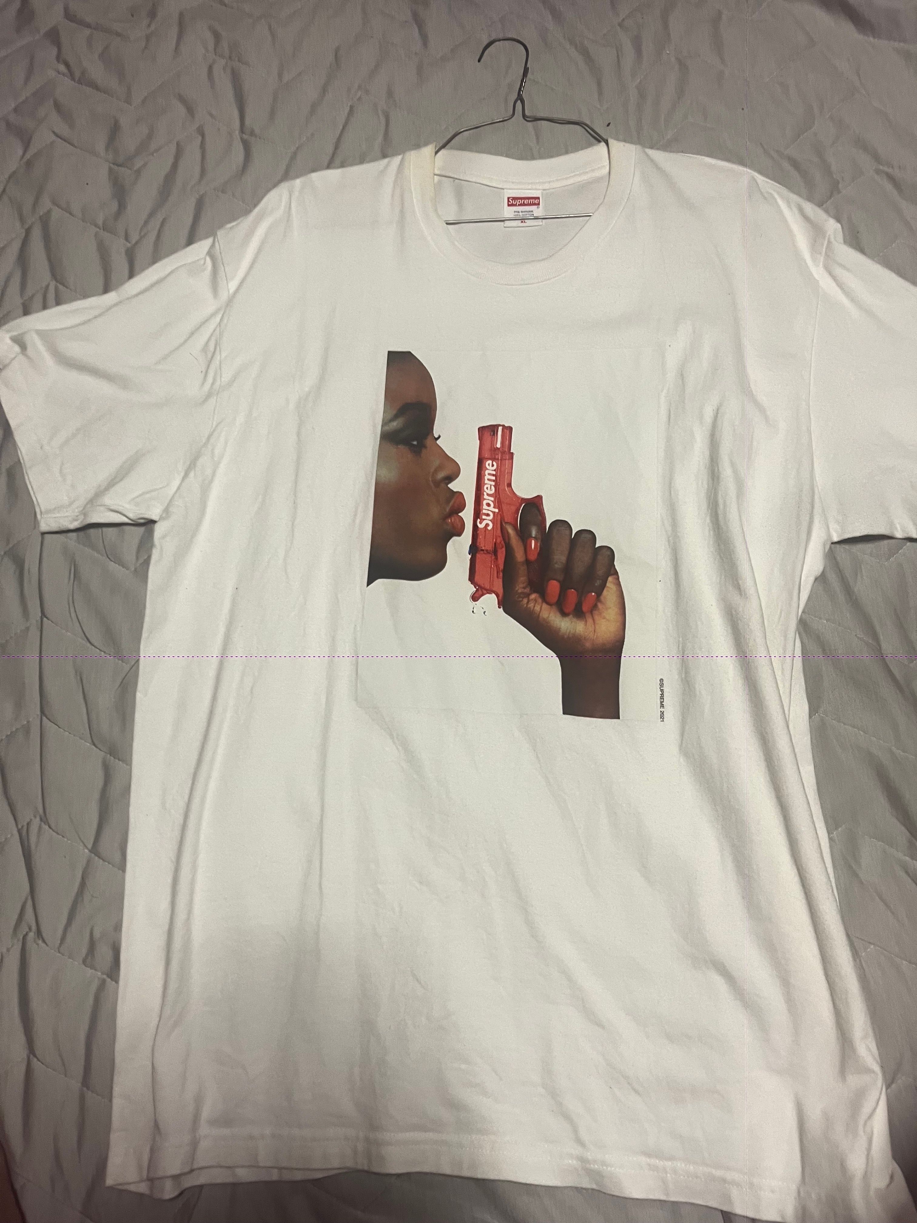 Supreme Water Pistol Tee "White"