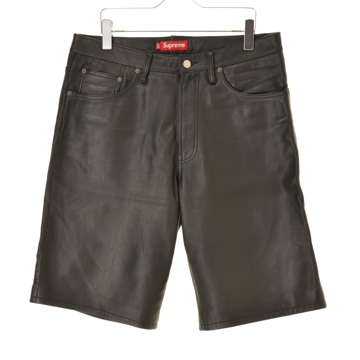 Supreme Baggy Leather Short "Black" (25SS)