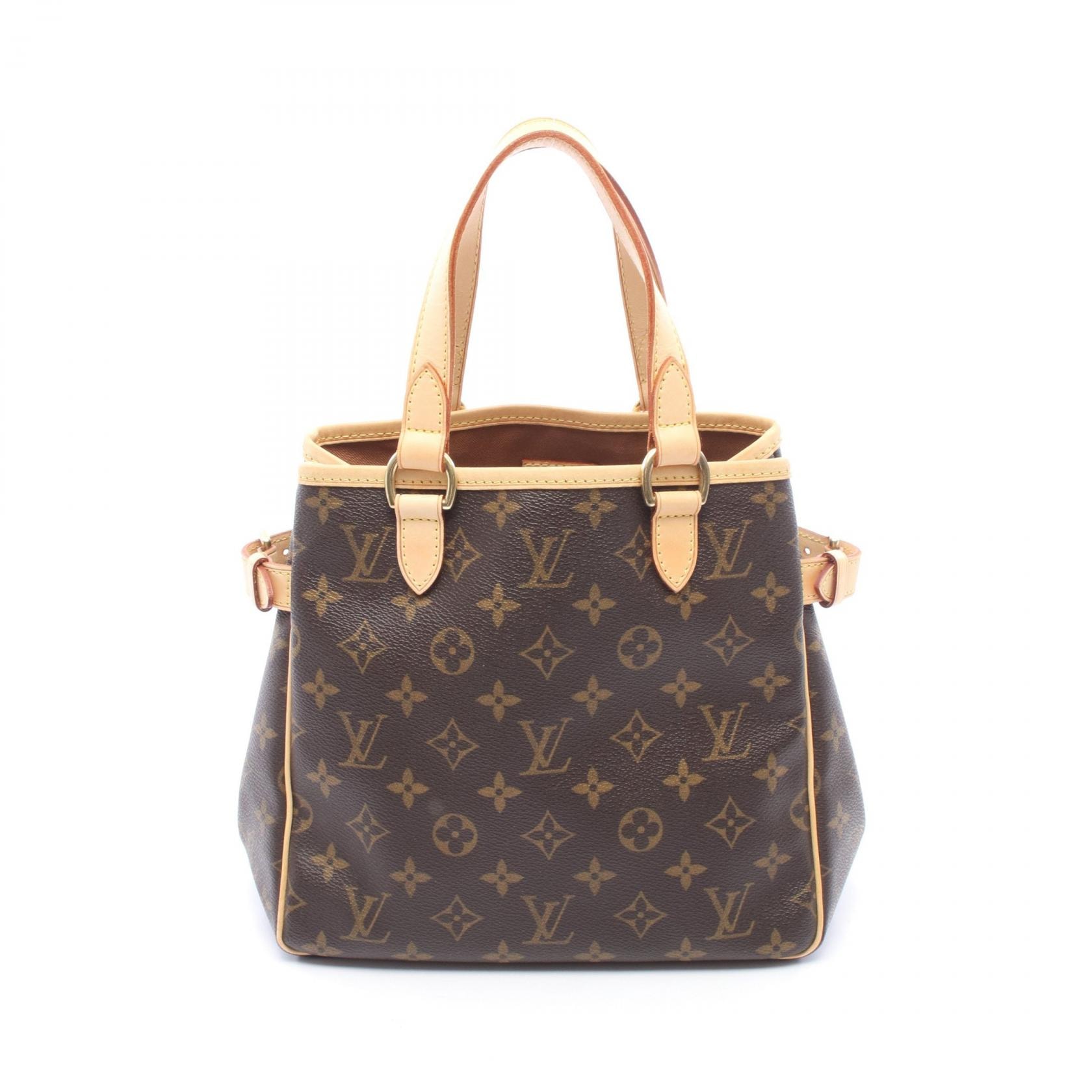 ルイ・ヴィトン LOUIS VUITTON バティニョール ハンドバッグ バッグ PVCコーティングキャンバス レザー モノグラム レディース ブラウン系 M51156 【中古】