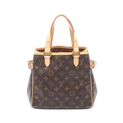 ルイ・ヴィトン LOUIS VUITTON バティニョール ハンドバッグ バッグ PVCコーティングキャンバス レザー モノグラム レディース ブラウン系 M51156 【中古】