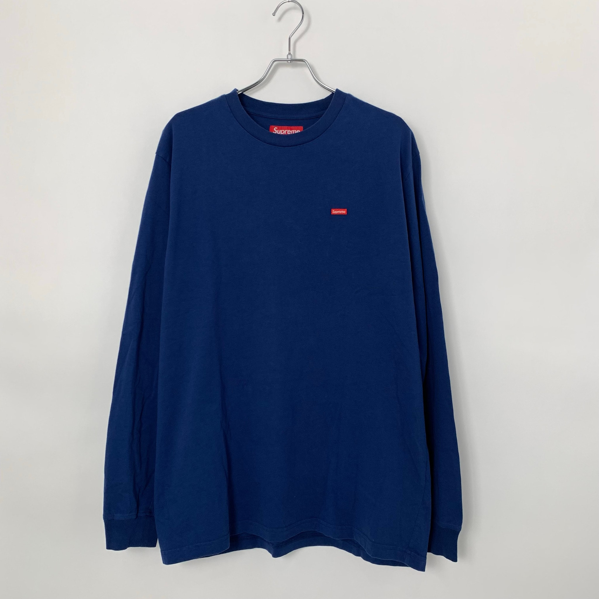 Supreme Small Box L/S Tee "Navy" (25SS)