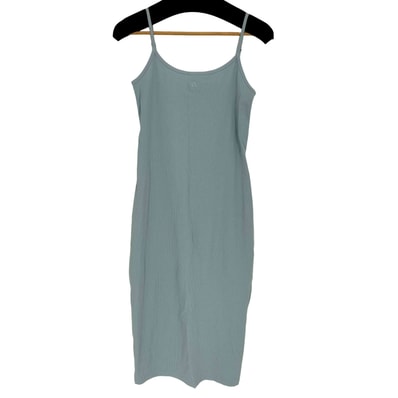 Blue ALL SZN Rib Fitted Midi Dress オール シーズン リブ フィッティド ミディ ドレス【1143350700141】