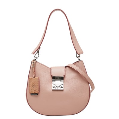 エム シー エム パトリシア ホーボー ハンドバッグ ショルダーバッグ 2WAY ピンク レザー レディース MCM 【中古】