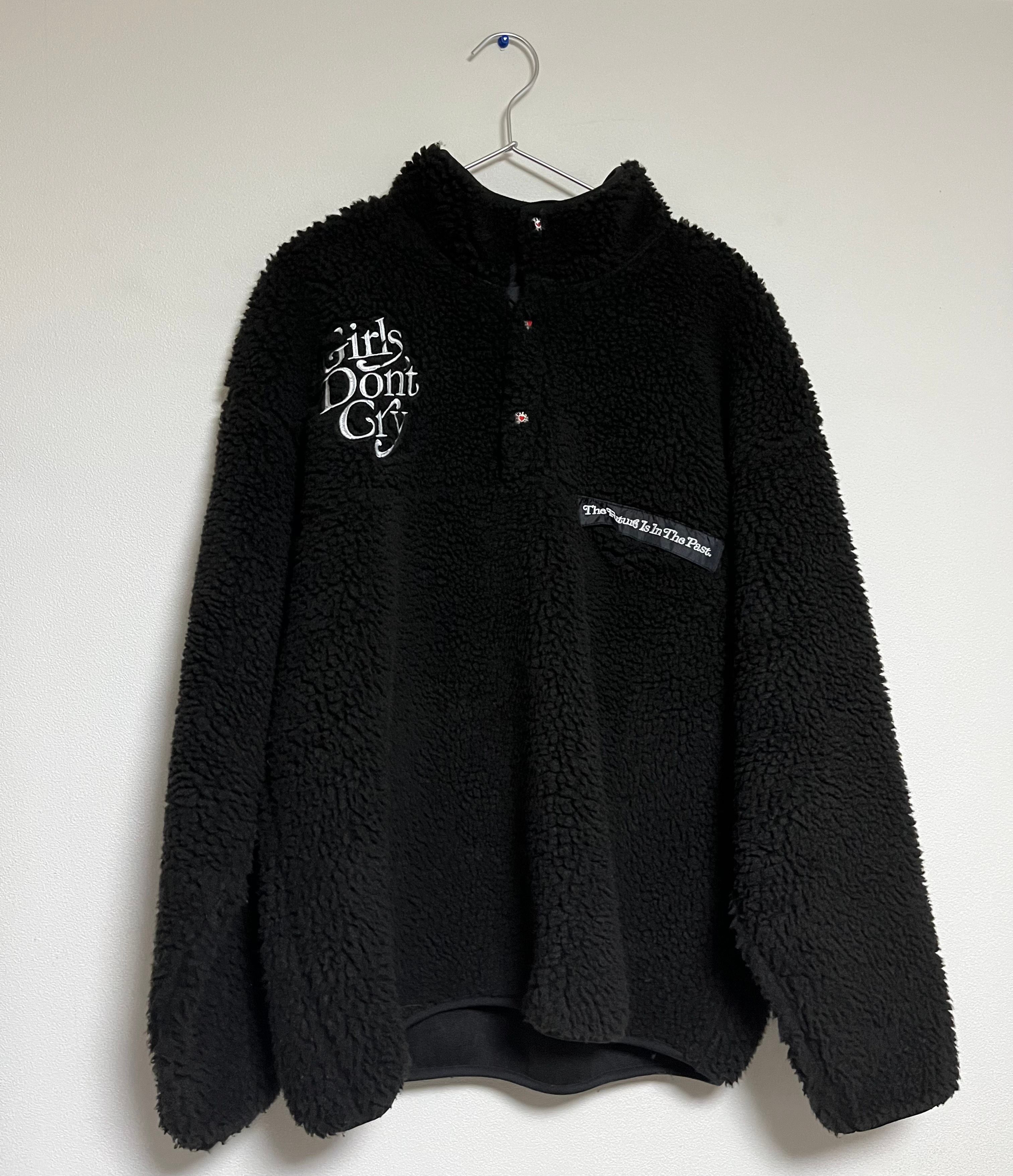 HUMAN MADE Girls Don ’t Cry fleece jacket "Black" / VERDY