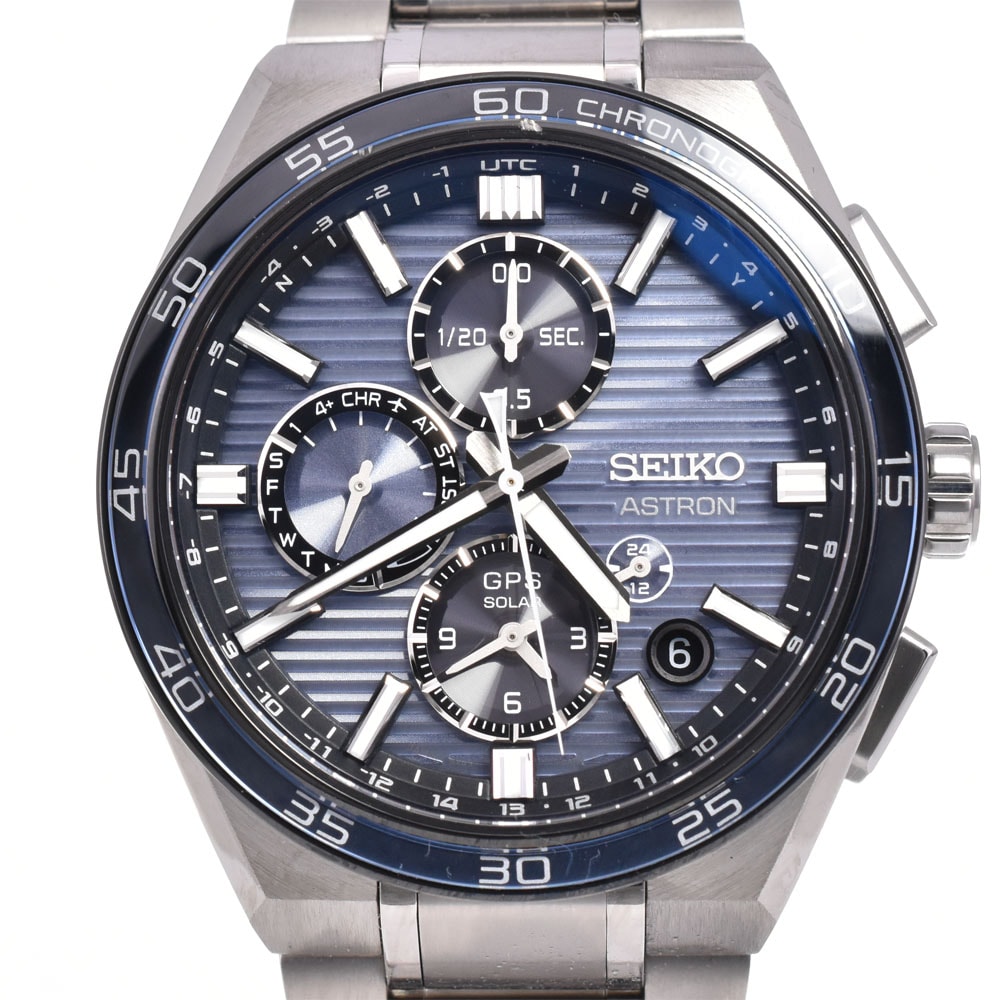 セイコー SEIKO SBXC175/5X83-0AP0-1 アストロン ソーラー GPS衛星電波 メンズ 美品 箱・保証書付き B#146882