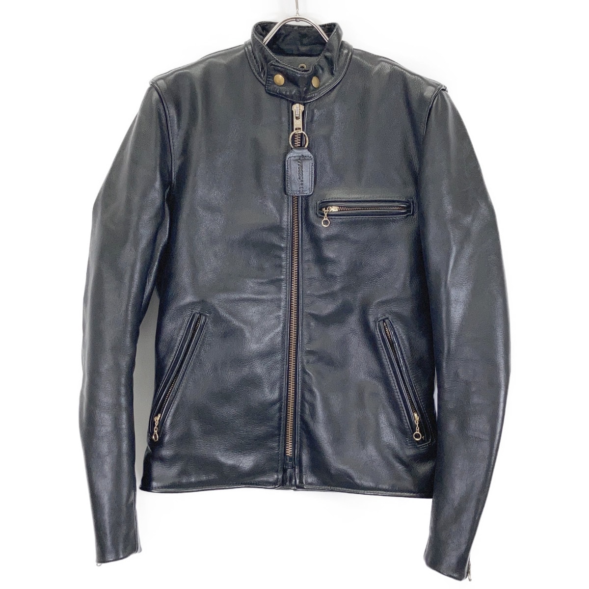 バンソン タイプB ブラック カウハイド シングルライダース 34