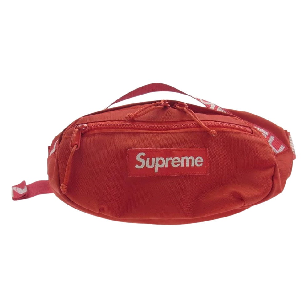 Supreme シュプリーム ウエストバッグ 18SS waistbag ボックスロゴ ウェスト バッグ レッド レッド系【中古】