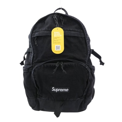 Supreme シュプリーム バックパック 25AW Backpack Black ブラック デニム バックパック リュック ブラック系【新古品】【未使用】【中古】